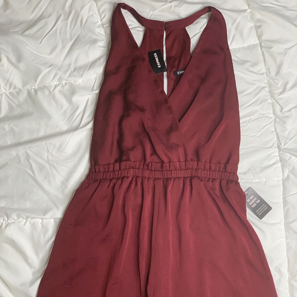NWT Express Burgundy Romper
